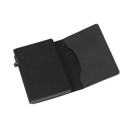 Slim Leather Wallet with Air tag