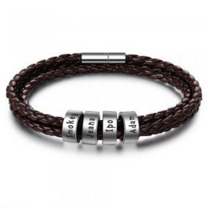 Braided Genuine Leather Bracelet