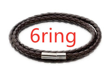 Braided Genuine Leather Bracelet