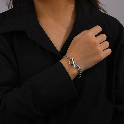 Sterling Silver Jewelry Cold Wind Light Luxury Bracelets