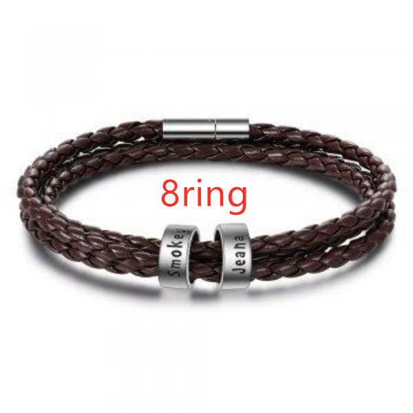 Braided Genuine Leather Bracelet