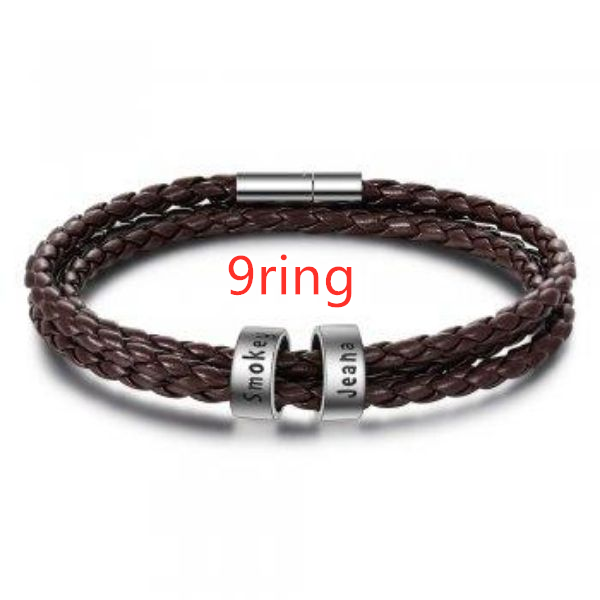 Braided Genuine Leather Bracelet