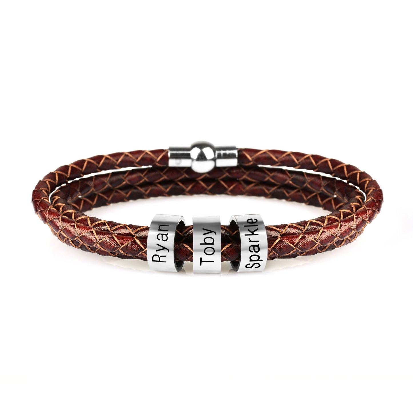 Braided Genuine Leather Bracelet