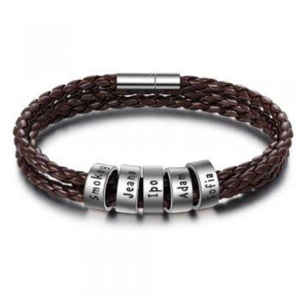 Braided Genuine Leather Bracelet