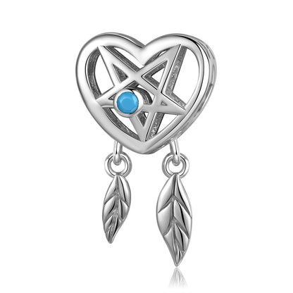 Love Dream Catcher 925 Sterling Silver Pendant