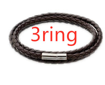 Braided Genuine Leather Bracelet