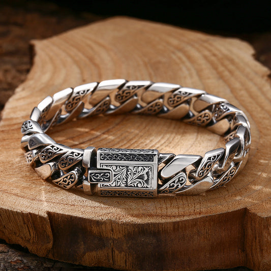 925 Sterling Silver Bracelet-Thick Style