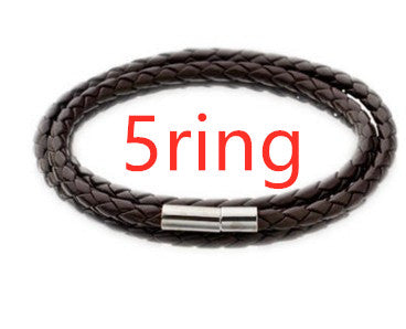 Braided Genuine Leather Bracelet