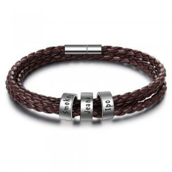 Braided Genuine Leather Bracelet