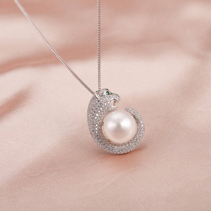 Pearl Cute Sterling Silver Clavicle Chain Jewelry