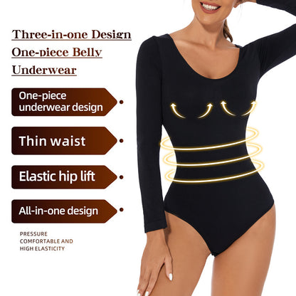 Women's One-piece Bottoming Shirt Long-sleeved