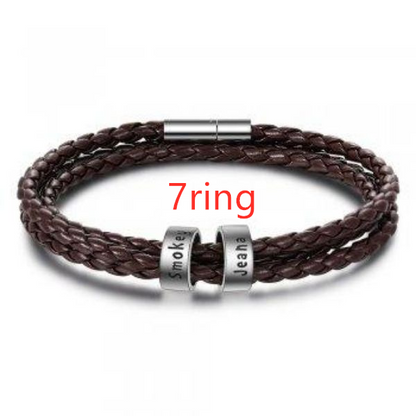 Braided Genuine Leather Bracelet