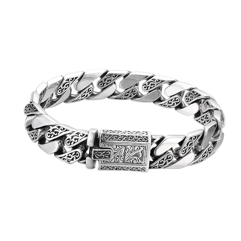 925 Sterling Silver Bracelet-Thick Style