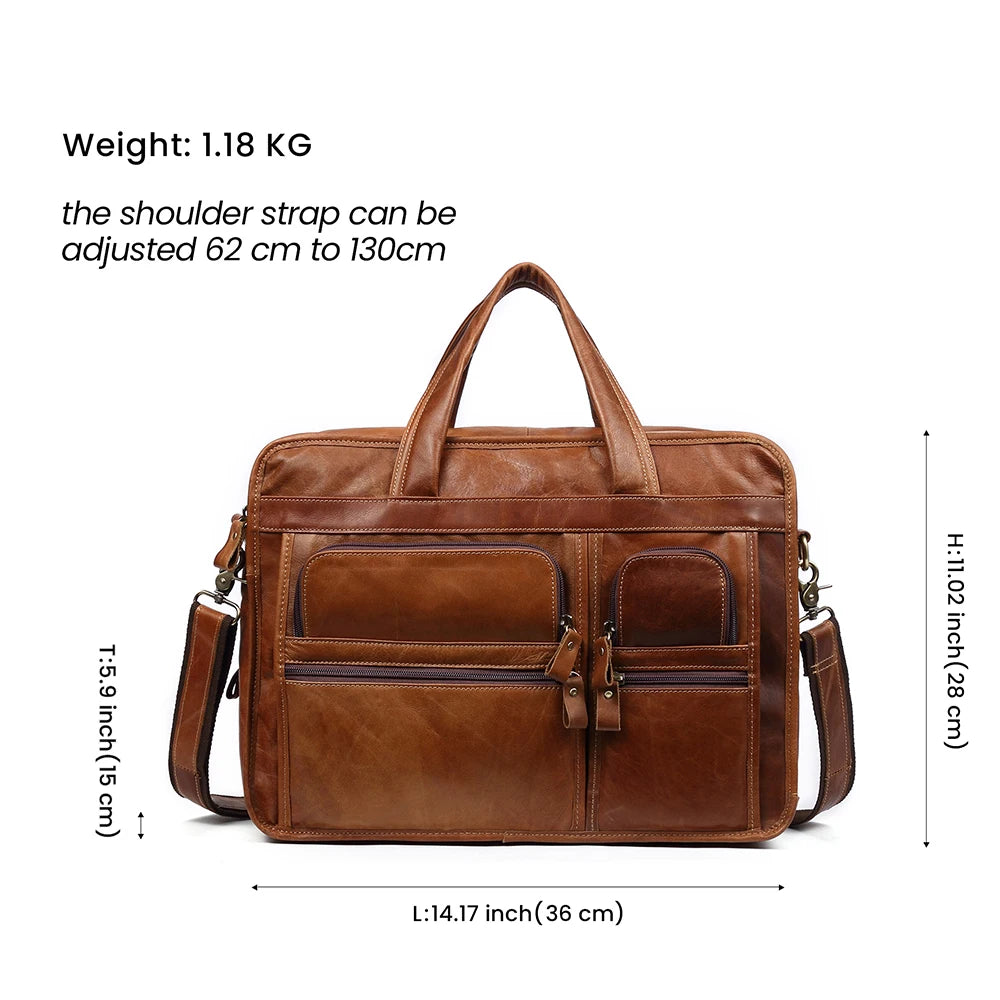 Genuine Leather Men‘s’ Bag