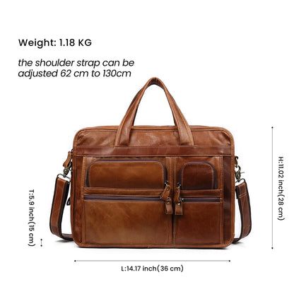 Genuine Leather Men‘s’ Bag