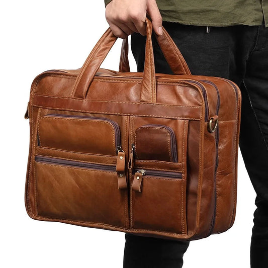 Genuine Leather Men‘s’ Bag