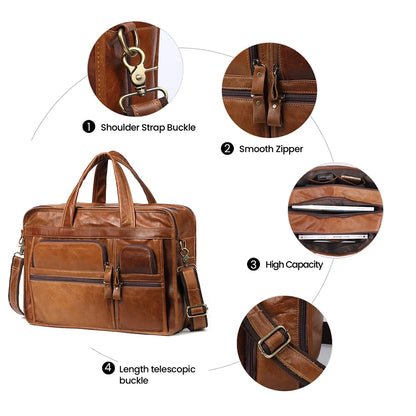 Genuine Leather Men‘s’ Bag