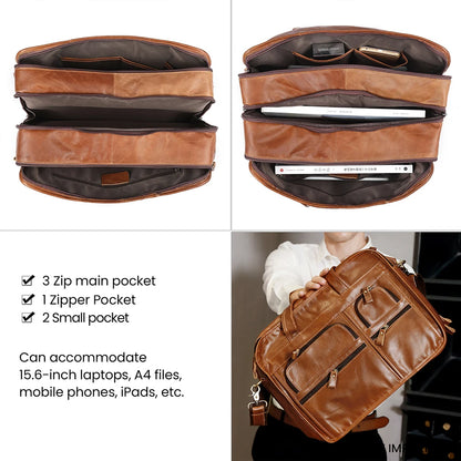 Genuine Leather Men‘s’ Bag