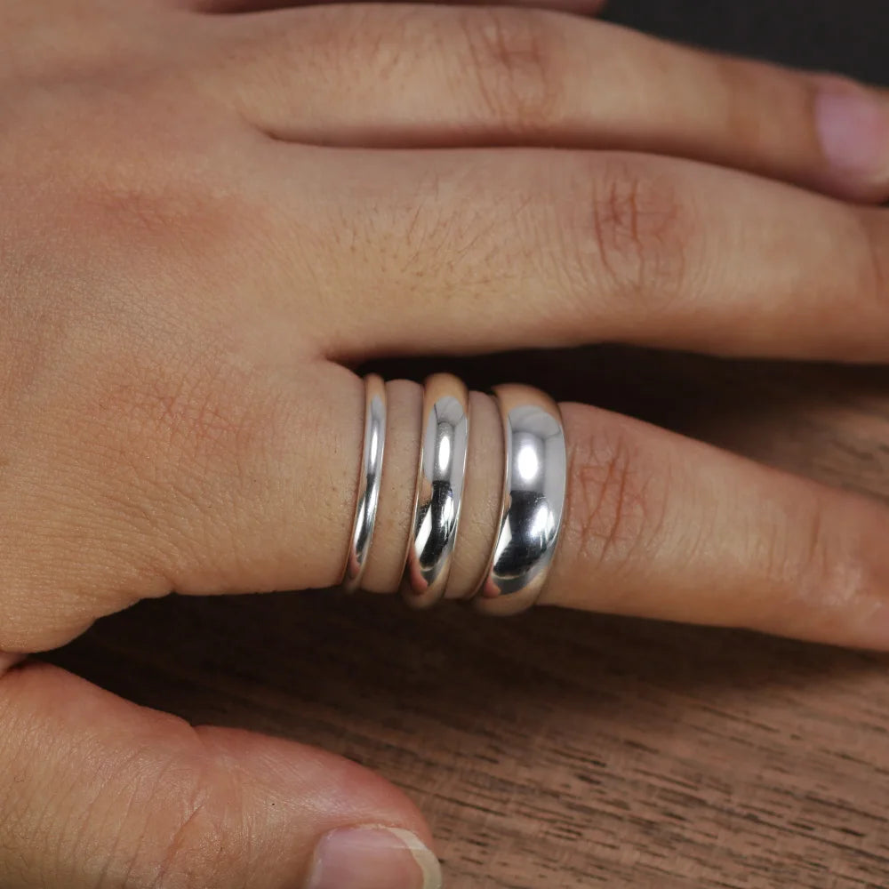 Real Pure 925 Sterling Silver Rings