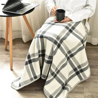 Thick Plaid Warm Blanket