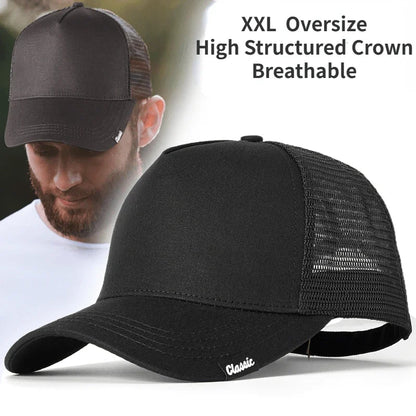 Oversize Breathable Mesh Trucker Hat