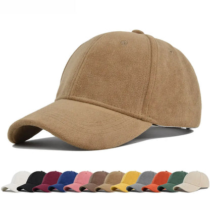 Fashion Suede Baseball Caps