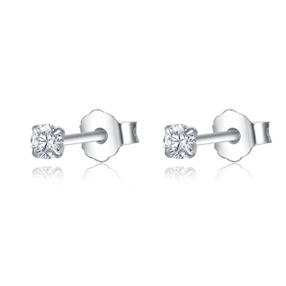 100% Real Sterling Silver 925 Fashion Stud Earrings