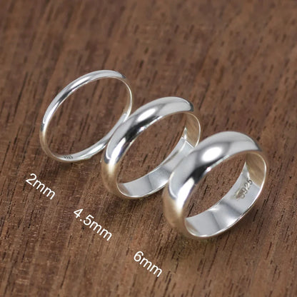 Real Pure 925 Sterling Silver Rings