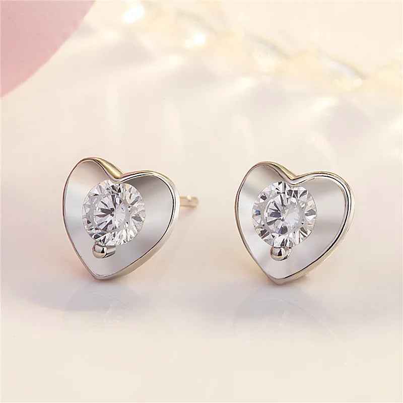 High Quality Fashion 925 Sterling Silver Stud Earrings